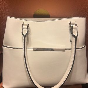 White Guess Purse And Wallet
